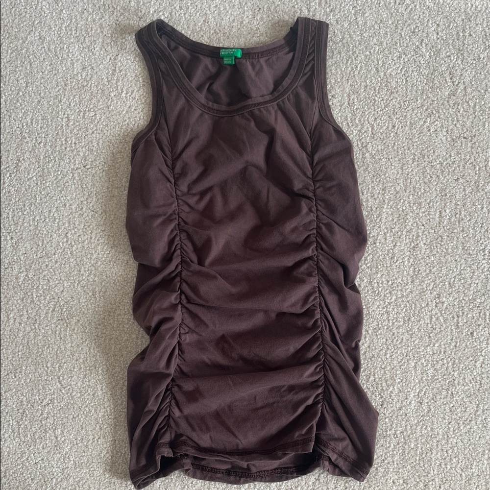United Colors Of Benetton Dark Brown Tank Top